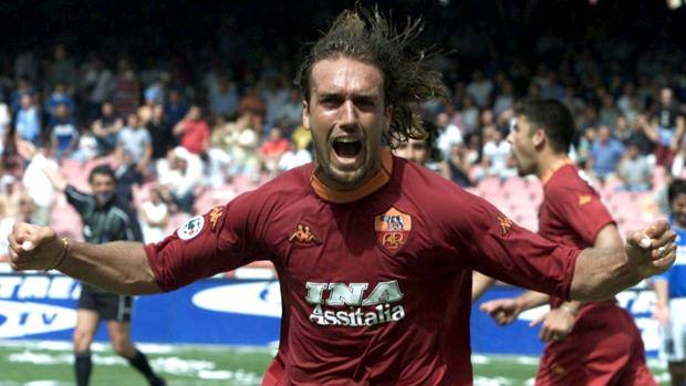 Batistuta che esulta